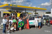 Recepção de amigos na entrada de Curitiba